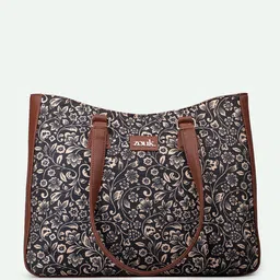 ZOUK Floral Printed Structured Tote Bag image 3
