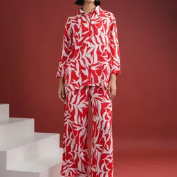 SANSKRUTIHOMES Printed Shirt With Trouser Co-Ords-picture-35