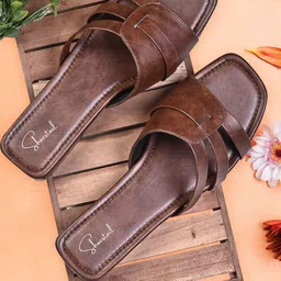 Shoestail Women Open Toe Flats-51