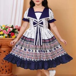 Zenat Girls Cotton Dresses-image-6