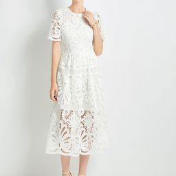 JC Collection Women Self Design Round Neck Fit and Flare Dress-image-12