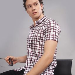 FABRIPPLE Men Opaque Printed Casual Shirt-image-7