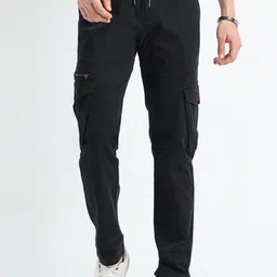 NEVER NEUD Men Relaxed Cargos Trousers-picture-46