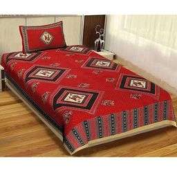E Elma Unisex Red Bedsheets-image-90