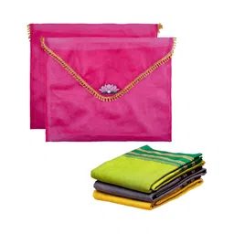 Aura saree cover Set of 2 Regular Multi-Utility Organisers-12