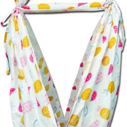 Fruity Baby Cradle Cloth with Seperator (Pink)-25
