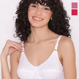 INKURV Solid Full Coverage Cut and Sew Bra Pack Of 3-17