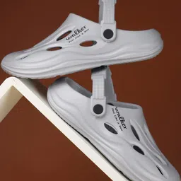 Kook N Keech Men Grey EVA Clogs-picture-4