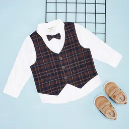 Pantaloons Baby Boys Windowpane Checks Opaque Party Shirt-image-19