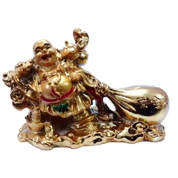 Afterstitch Gold-Toned Buddha Idol Showpiece-44