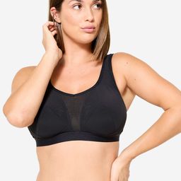 Kalenji By Decathlon Women's High Support Convertible Strap Sports Bra - Black-47