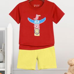 HELLCAT Boys Printed T-shirt with Shorts-image-99