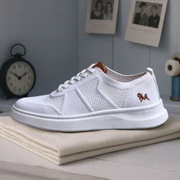 NEEMANS Elevate Low Top Men Textured Round Toe Mesh Sneakers-picture-5