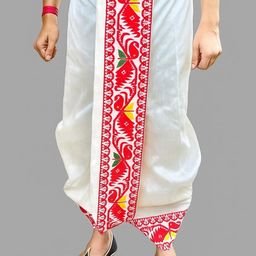 AMIT ONLINE Men Jamdani Border Ready To Wear Dhoti-image-85