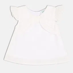 MINI KLUB Girls Cap Sleeves Pure Cotton Top-image-24