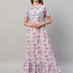 SEPHANI Printed Maxi Nightdress-image-56