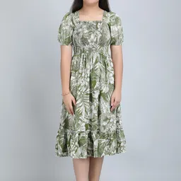 pahelirani YK Girls Printed Fit & Flare Dress-picture-21