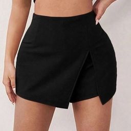 Stylecast X Slyck Solid Pattern High-Rise Regular Fit Shorts-2
