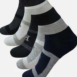StyFun Men Pack Of 5 Patterned Moisture-Wicking Ankle Length Socks-68