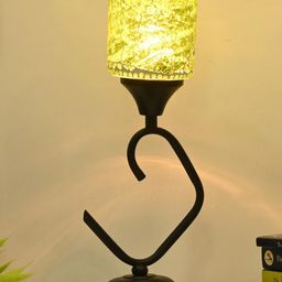 SOMIL Green Printed Glass Cylindrical Shaped Table Lamp-image-68