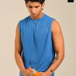 EAZY Pack Of 2 Round Neck Dry-Fit Tank Vests EZ_QDRN_IBLUE_BLACK_S-picture-29