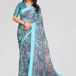 Moda Rapido Floral Poly Georgette Designer Saree-picture-26