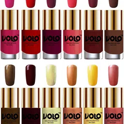 VOLO  Set Of 12 Luxury Super Shine Nail Polish- 9.9ml Each-Combo-No-208-image-26
