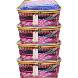 Ajabh Silver-Toned Set of 4 Regular Suit Organiser Organisers-16