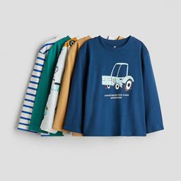 H&M 5-Pack Long-Sleeved T-Shirts-image-32
