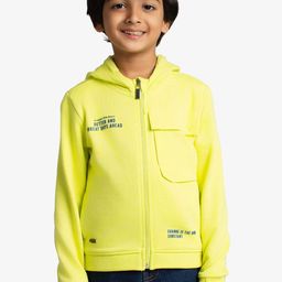 Ed-a-Mamma Boys Typography Outdoor Open Front Jacket with Patchwork-picture-2