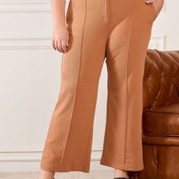 Sztori Women Plus Size Mid-Rise Flared Trouser-picture-26