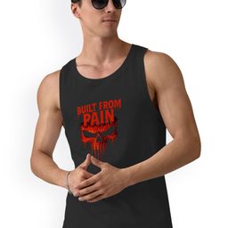 DAB SHARK Cotton Round Neck Gym Vest DAB-SHARK-05-BLACK-XS-33