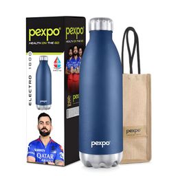 Pexpo Blue Single Stainless Steel Water Bottle-image-90