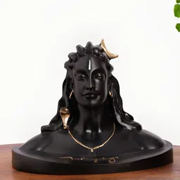 INTERNATIONAL GIFT Black Lord Adiyogi Shiva Idol Religious Figurine Showpiece-picture-15