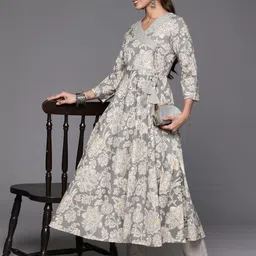 KSUT Grey Pure Cotton Kurta Sets-picture-14