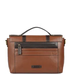 Hidesign Men Solid Leather Messenger Bag image 3