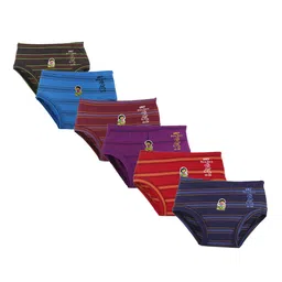 Dora Dora Infant Boys Pack Of 6 Striped Cotton Basic Briefs MY-BY-DOLINE-JATTY-6PC-picture-19