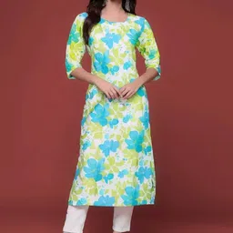 Anouk Rustic Selection Of 4 Floral Printed Straight Kurtas image 3