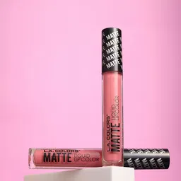 L.A colors Super Matte Long Lasting Liquid Lip Color- 4 g- Pumped Pink-19