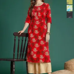 Anouk Rustic Selection Of 4 Floral Printed Straight Kurtas-89