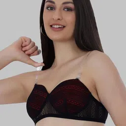 SELFCARE Pack of 2 Half Coverage Lightly Padded Non-Wired Bra image 4