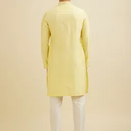 Manyavar Men Embroidered Regular Sequinned Kurta with Pyjamas image 4
