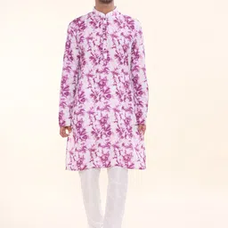 Arihant Rai Sinha Tie & Dye Pure Cotton Tie Dye Kurta with Churidar-image-9