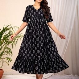 Le Mec Floral Print A-Line Midi Dress-image-48