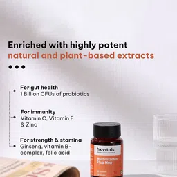 HK VITALS Set Of 2 Multivitamin Plus Men Tablets & Hair Rescue Fall- 30 Tablets Each image 5