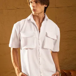 DENNISON Men Relaxed Opaque Casual Shirt-image-9