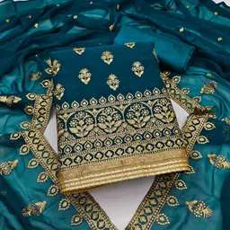 KIMISHA Floral Embroidered Unstitched Dress Material-image-66