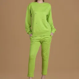 Antimony Embellished Round Neck Sweatshirt with Trousers-image-72