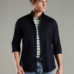 Tommy Hilfiger Slim Fit Spread Collar Casual Shirt-picture-10