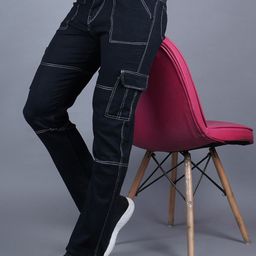 LINARIA Men Classic Straight Fit Slash Knee Jeans-image-27